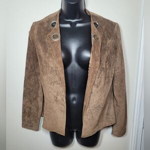 Vintage Sophie Chang Studio Leather Suede Jacket sz 8